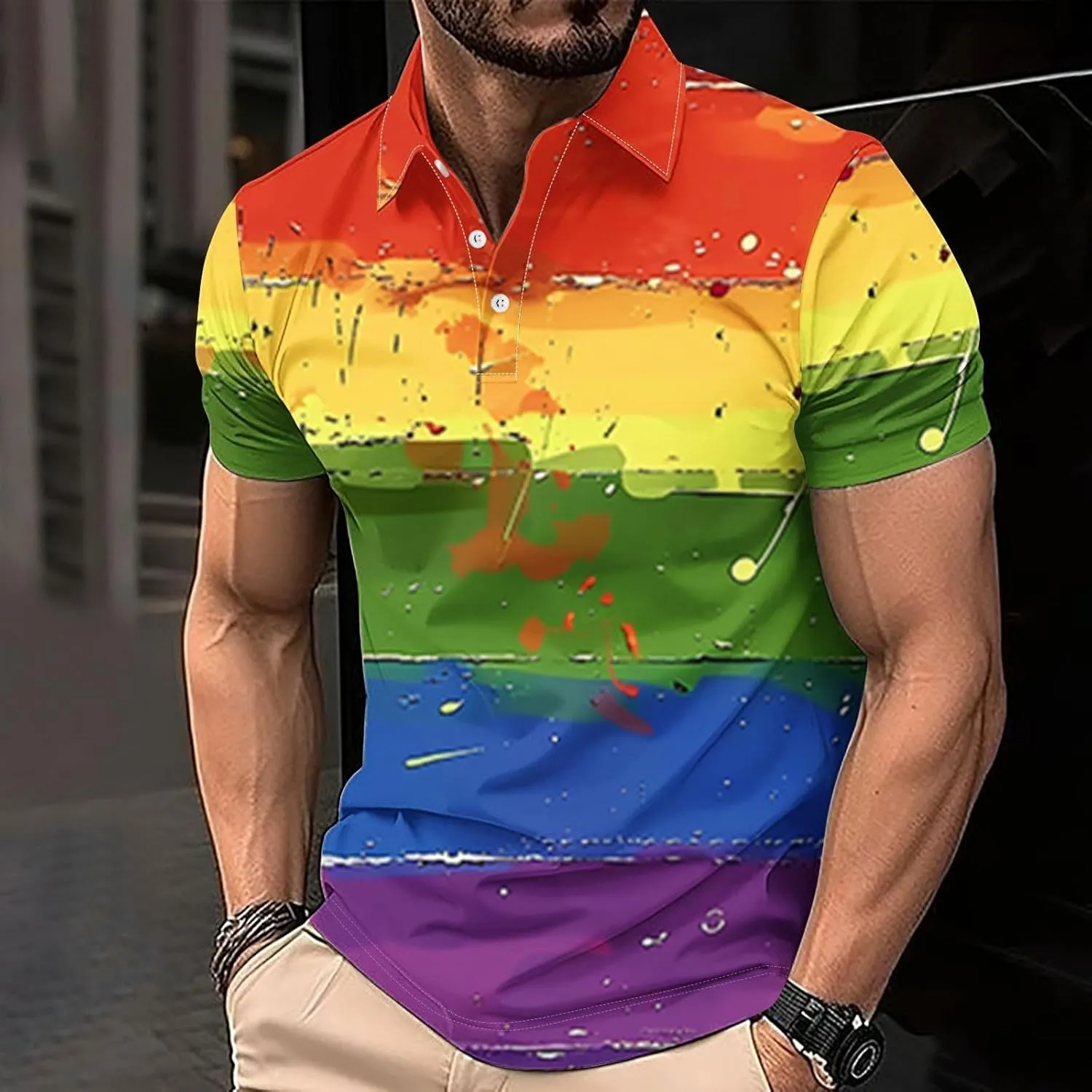Cool Quick-Dry Vacation T Shirt for Men Relaxed Fit Top Athletic Workout Graphic Summer Outdoor Tunics