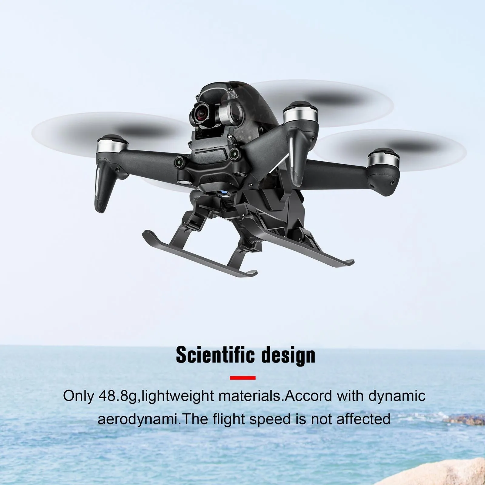 Foldable Quick Release Landing Gear for Dji Fpv - Heightened