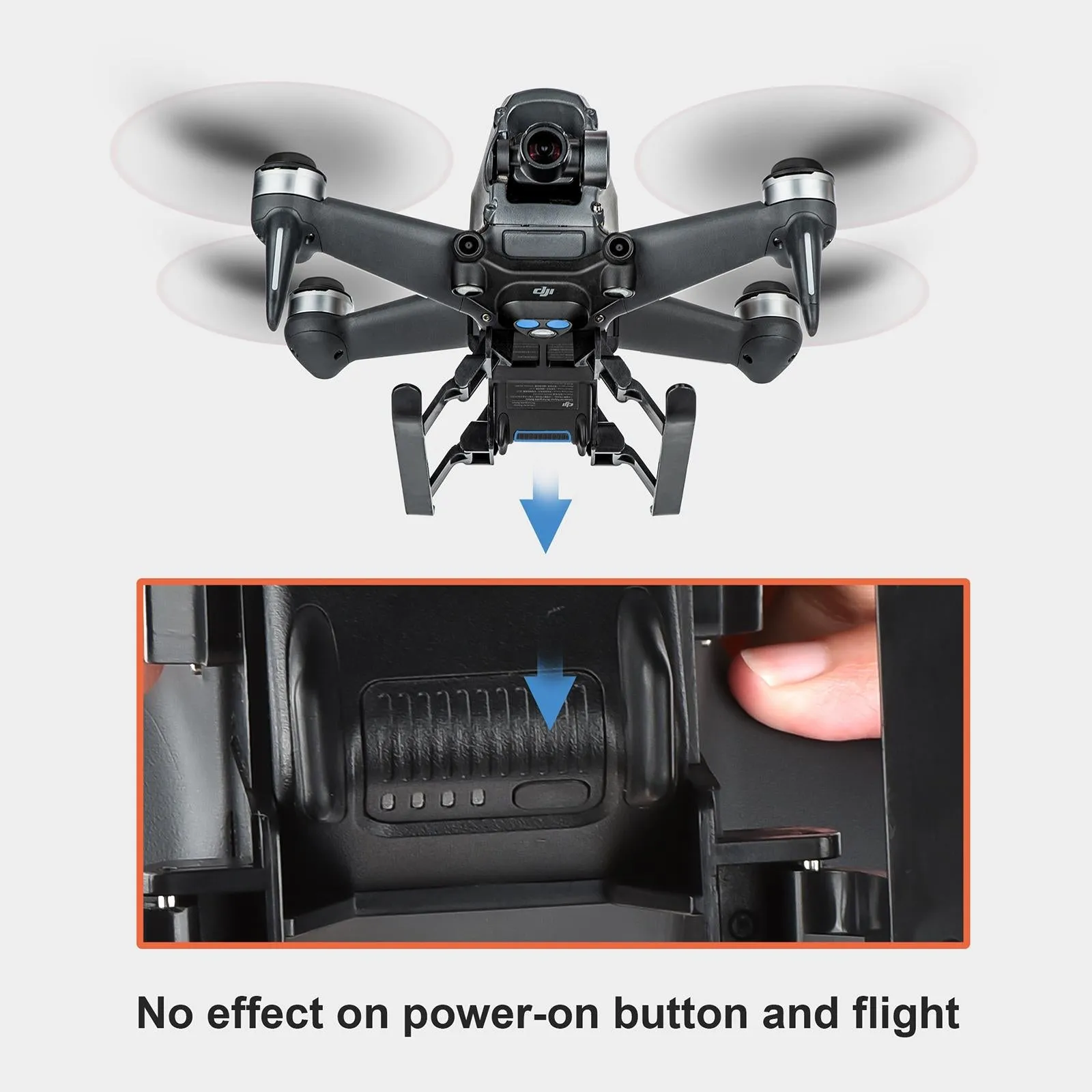 Foldable Quick Release Landing Gear for Dji Fpv - Heightened