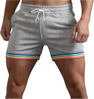 Gym Shorts for Men Slim-Fit Elastic Beach Shorts Gym Basketball Lightweight Classic Regular Activewear Pants