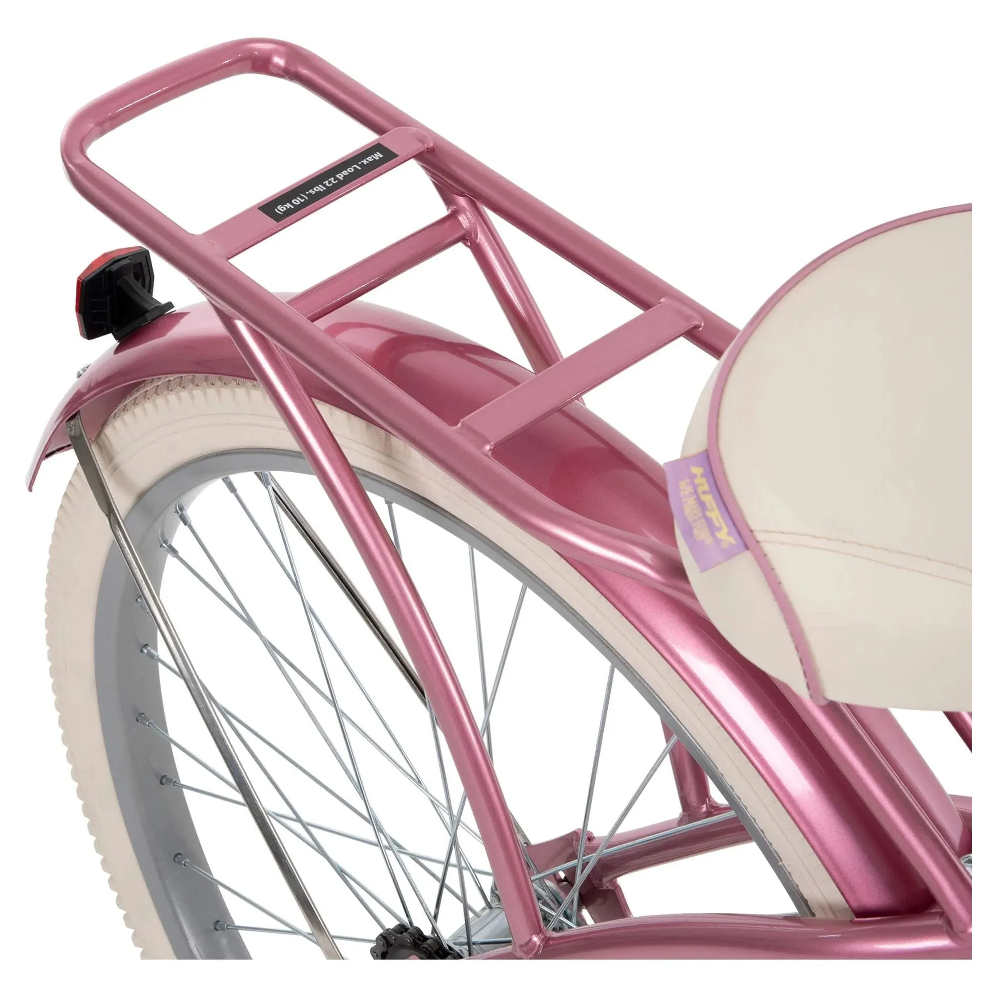 Huffy 26 In. Nel Lusso Women's Beach Cruiser Bike, Pink Taffeta