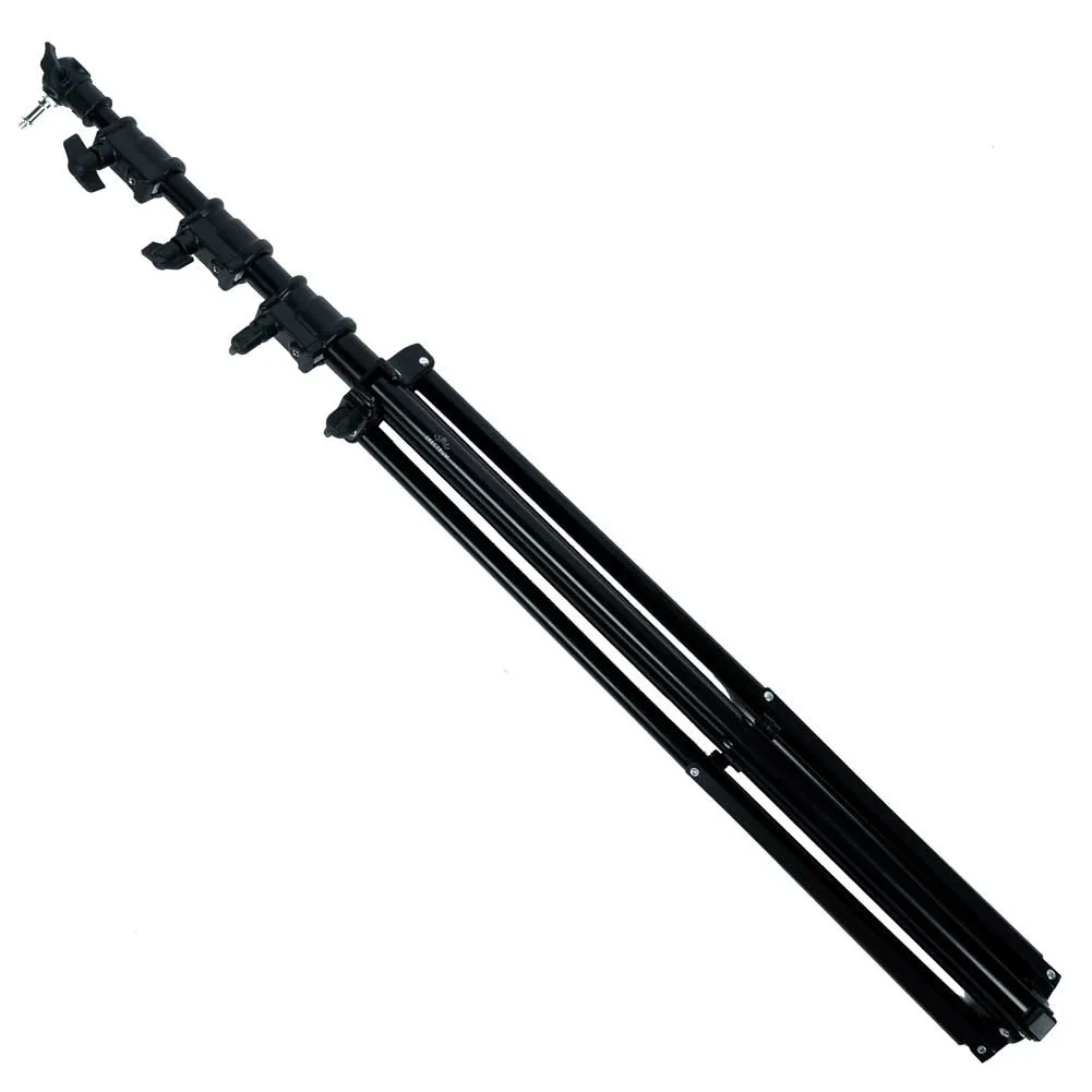 Lighting and Audio Boom Arm Set With Heavy Duty Light Stand - Bundle