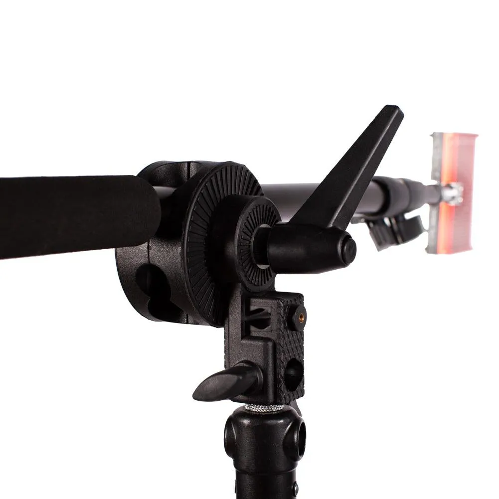 Lighting and Audio Boom Arm Set With Heavy Duty Light Stand - Bundle