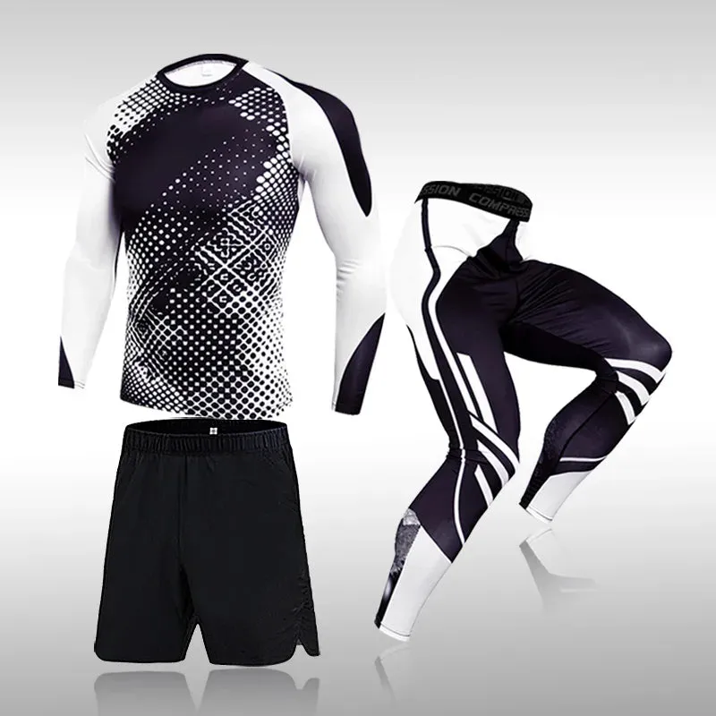 Men's 3-Piece Compression Sportswear Set