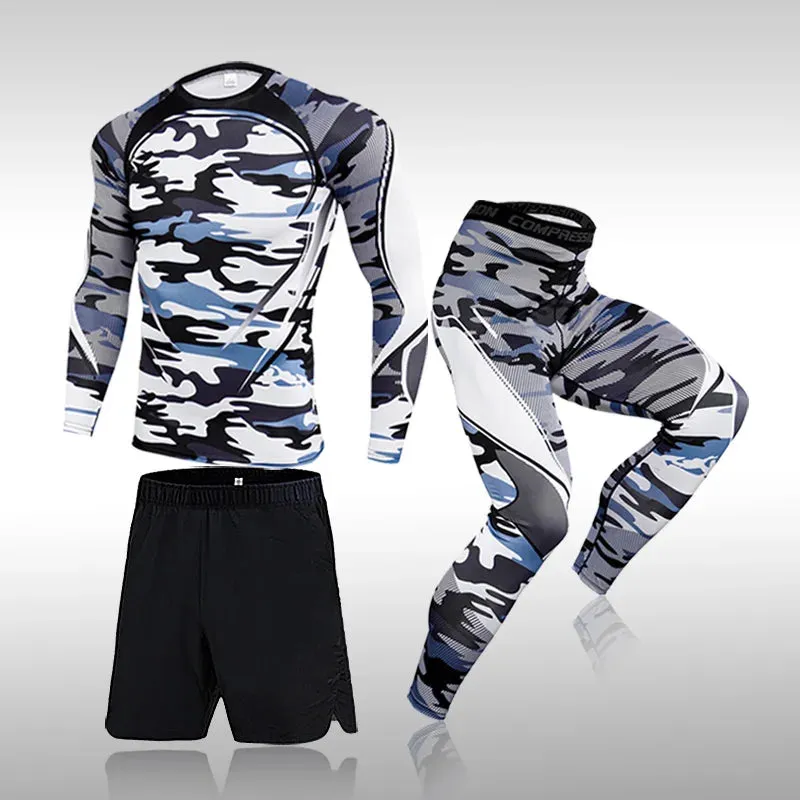 Men's 3-Piece Compression Sportswear Set
