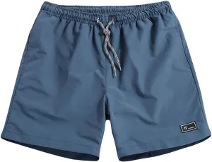 Men's Board Shorts and Fitness Sports Plus Size Five Quick Drying Beach Pants Shorts with Zipper Pockets Beach