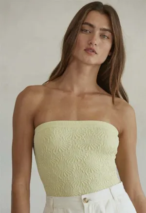 Modal Spandex Seemless Tube Top - Banana