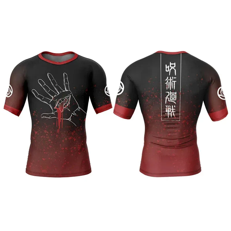 "SHADOW SHURGE" - Sukuna - Jujutsu Kaisen - Anime Gym Compression Fit T-Shirt