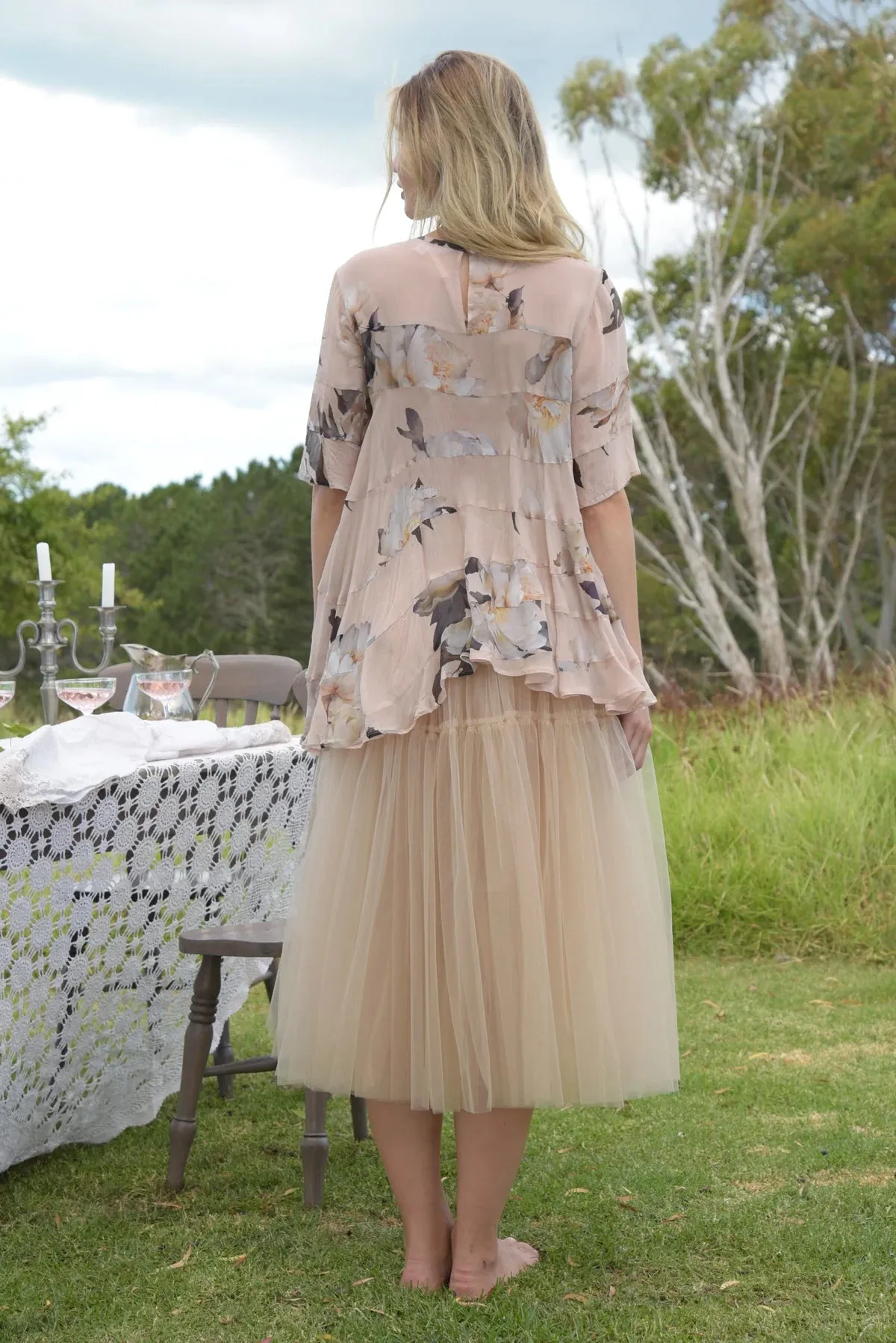 Spin Up Girl Skirt - Latte
