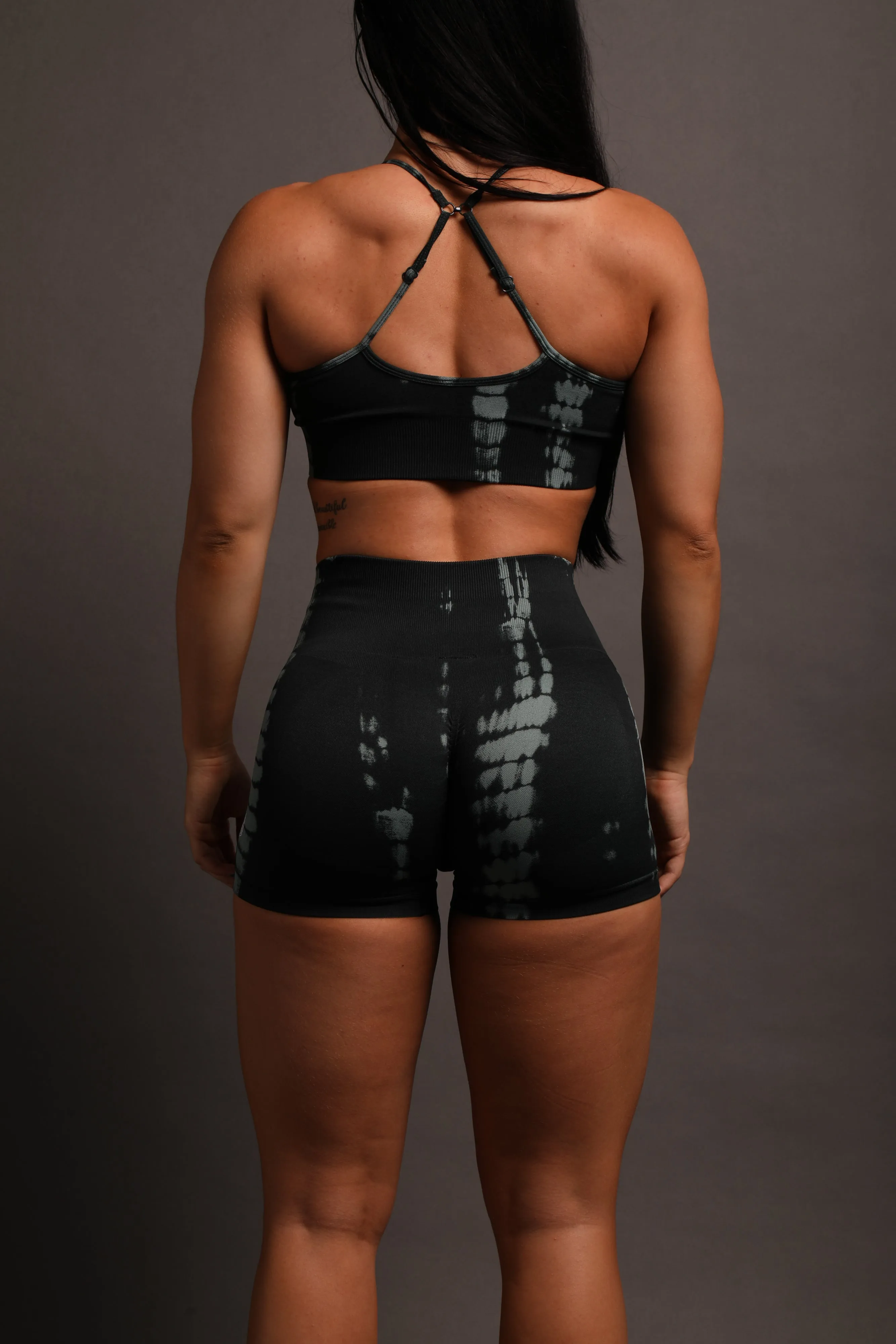 Wolves Forever Everson Seamless "Sierra" Shorts in Jade Green Serpent