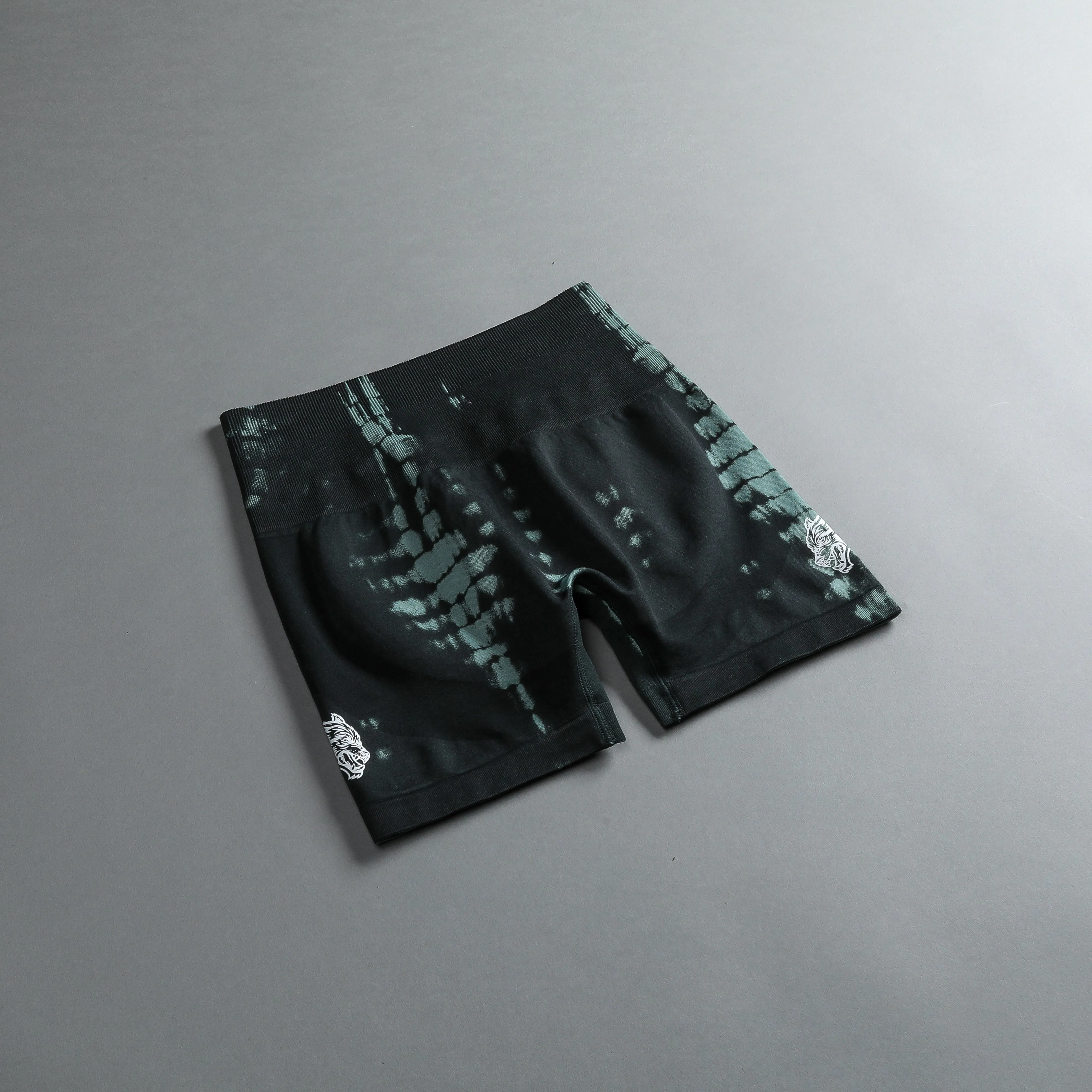 Wolves Forever Everson Seamless "Sierra" Shorts in Jade Green Serpent