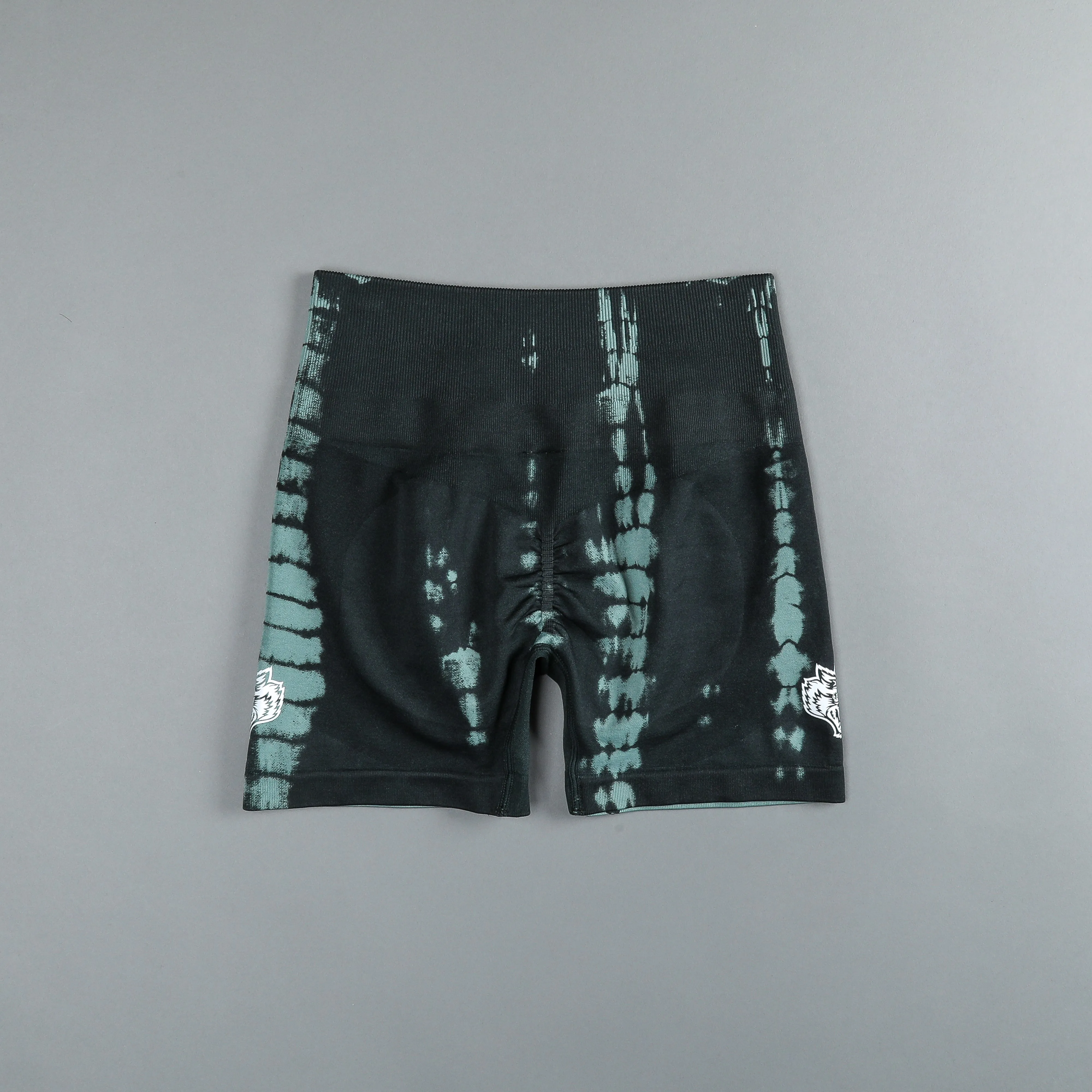 Wolves Forever Everson Seamless "Sierra" Shorts in Jade Green Serpent