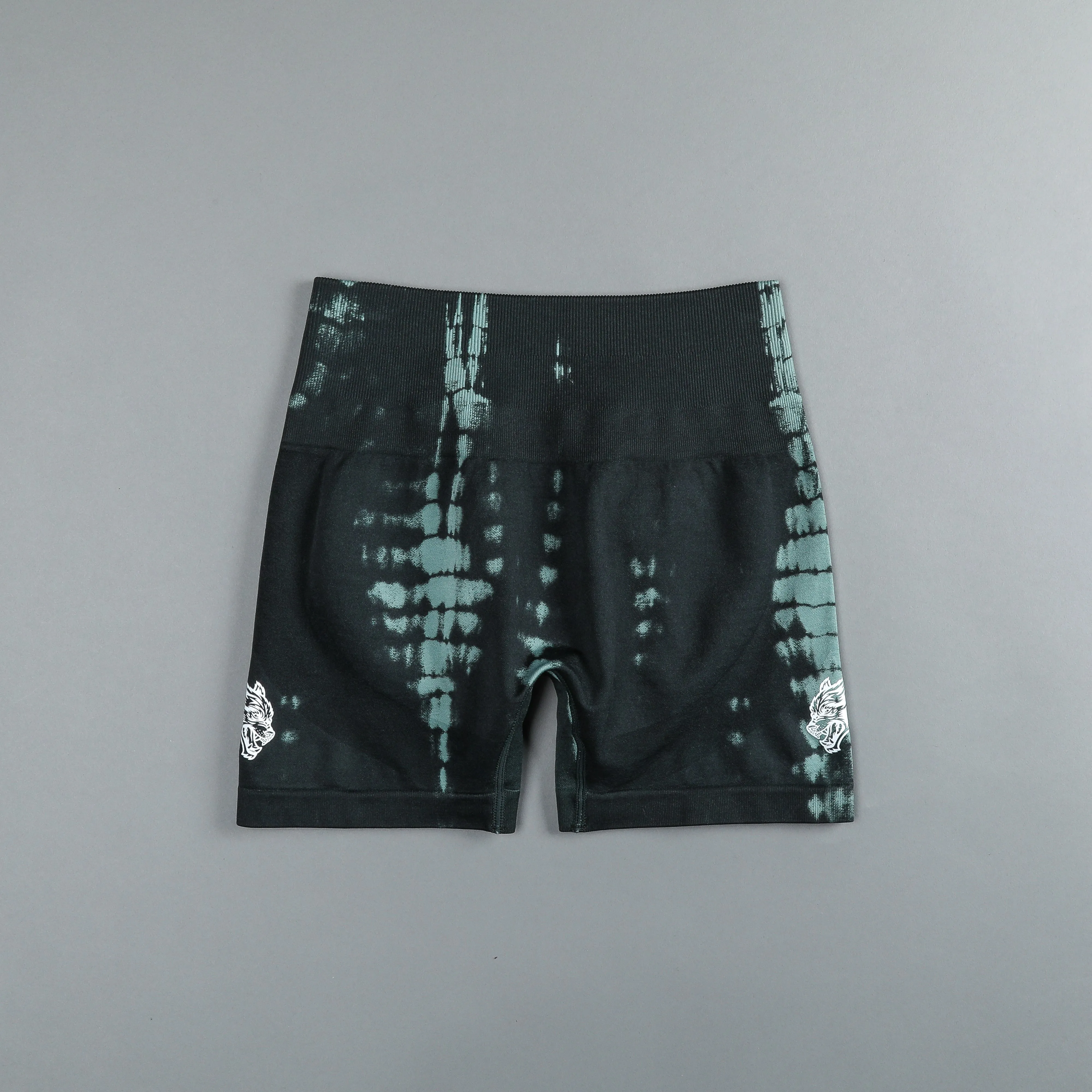 Wolves Forever Everson Seamless "Sierra" Shorts in Jade Green Serpent