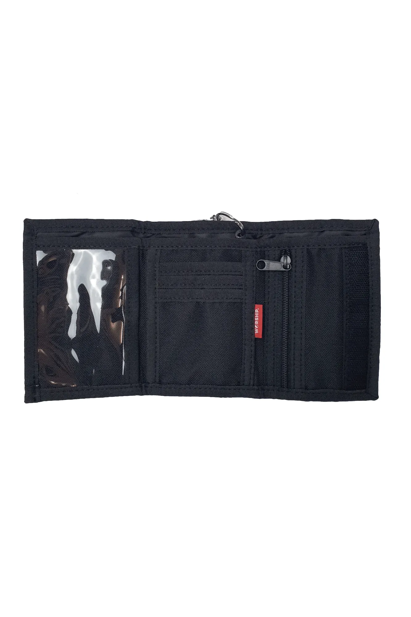 WORSHIP SUPPLIES REST STOP VELCRO FOLDING WALLET - BLACK